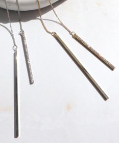 Tiaclasse 【日本製】ボール＆バー ラリエット ネックレス