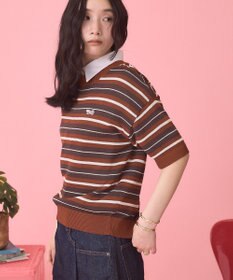AMERICAN HOLIC 【PENNEY'S】レトロボーダー半袖ニット