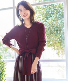 Tiaclasse 【日本製】ボール＆バー ラリエット ネックレス