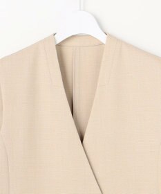 自由区 S リラックスバスケットノーカラー ジレ