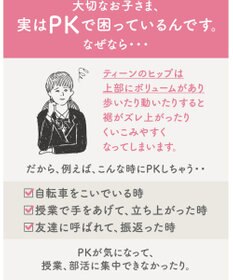 Wing ジュニア ショーツ Wing Teen おしりにくいこみにくい ズレ上がりにくい(裾) 綿混素材(身生地部) 【non!PKパンツ】 はきこみ丈ふつう RJ3000 ウイング／ワコール