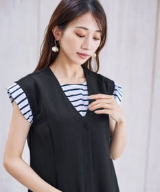 Tiaclasse 【洗える】ジレワンピース