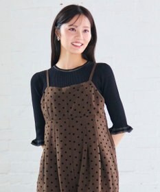 Feroux シアートリム リブニット