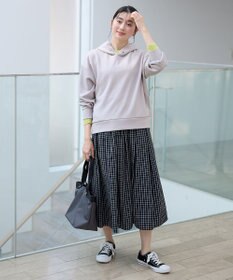 ANY L 【ウエストゴム】タックギャザーフレアスカート