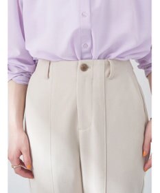 earth music&ecology カットツイルスリットセミフレアパンツ