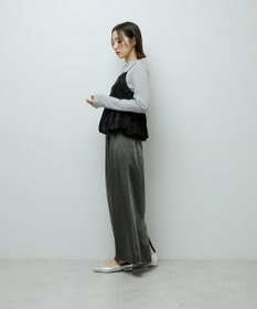 Green Parks 表面感ベロアバルーンキャミビスチェ