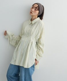 Green Parks ドロストシャーリングウエストタックシャツ