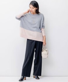 23区 ウールミルドジャージー セミワイド パンツ