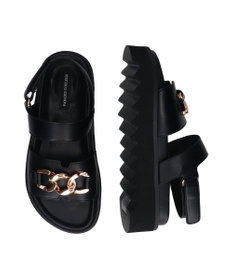 Bridget Birkin 【PARADIS COULEUR】メタルチェーン厚底フットベッドサンダル