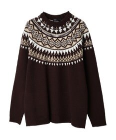 CRAFT STANDARD BOUTIQUE 【男女兼用】求心柄クルーネックニット