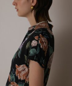 GRACE CONTINENTAL アンティークフラワープリントワンピース