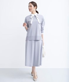 組曲 【WEB限定カラーあり】MINA バックリボンニットプルオーバー