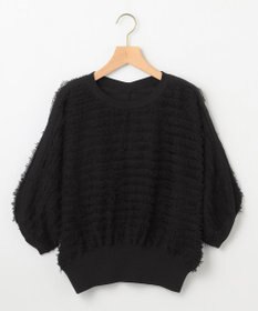 組曲 【WEB限定】カットジャガードドルマンスリーブ ニット