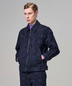 JOSEPH HOMME 【HIGH GRADE LINE】ワラカットエンブロイダリー　ジップアップブルゾン