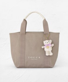 TOCCA 【ぬいぐるみチャーム付き】TOCCA AMICO CANVAS TOTE キャンバストート ベージュ系