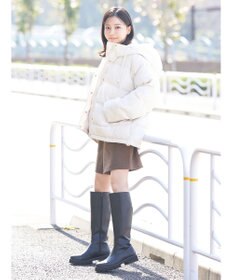 earth music&ecology フーディー中綿ブルゾン