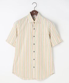 JOSEPH ABBOUD 【キングサイズ・清涼・リネンブレンド】コットンリネン ボイルコード　半袖 シャツ