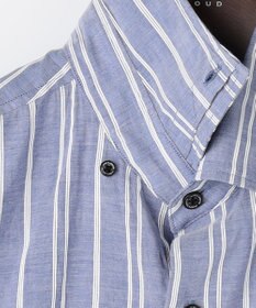 JOSEPH ABBOUD 【キングサイズ・清涼・リネンブレンド】コットンリネン ボイルコード　半袖 シャツ