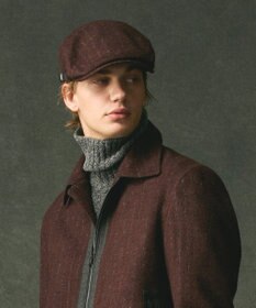 JOSEPH ABBOUD 【サイズ調整可】ワイドチョークストライプハンチング