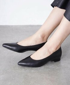 Pointer 【2cmヒール】日本製 本革美脚ローヒールパンプス