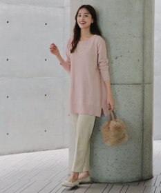 Tiaclasse 【安田美沙子さん着用・選べる2type・洗える】もちニットチュニック