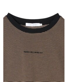 AMERICAN HOLIC 刺繍ロゴボーダープルオーバー