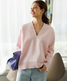 UNFILO スポンジニット ディープネック