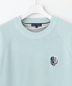 23区GOLF 裏地付きニットで温か【MEN】【蓄熱】ウールブレンド裏付 ニット