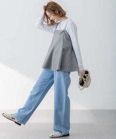 23区 S 【GLOW5月号掲載/洗える】ライトダンガリー ワイドパンツ