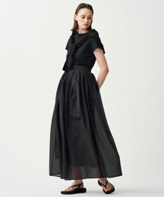 uncrave シアー オーガンジー フレア スカート