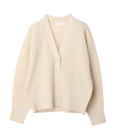 Green Parks スポンディシュ畦編みショート丈カーディガン