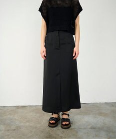 GRACE CONTINENTAL サテンストレートスカート