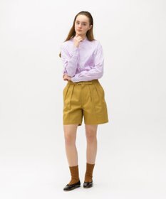 LENO  CANDY STRIPE BAND COLLAR  SHIRTS / ストライプバンドカラーシャツ