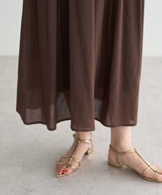 YECCA VECCA ドライタッチシアーキュロットパンツ