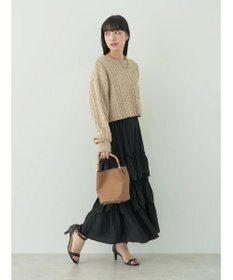 earth music&ecology ランダムティアードボリュームスカート