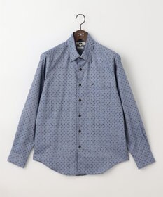 JOSEPH ABBOUD 【オーガニックコットン】フランネルペイズリー柄プリント シャツ