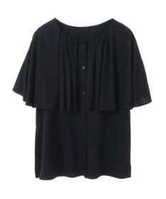 earth music&ecology ケープカラーブラウス