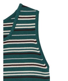 Green Parks スクエアネックニットタンクトップ