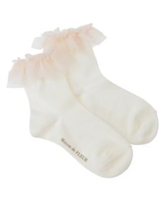 Maison de FLEUR チュールボリュームフリルソックス