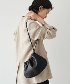 russet レザー巾着4WAYショルダーバッグ(CE-1454)