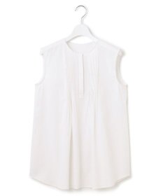 23区 【SLOW/洗える】リネンコットン ノースリーブブラウス