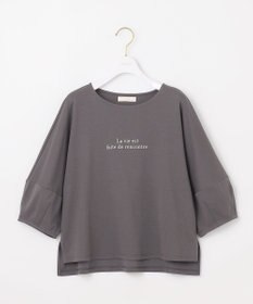 ANY SIS S 【撥水・汗ジミ防止・UVケア・洗える】スーピマスムース クロップド Tシャツ