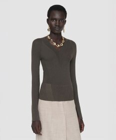 JOSEPH シアークレープ　ロングスリーブニット