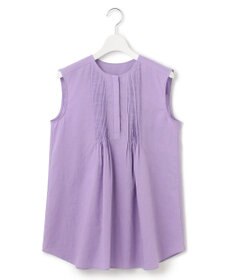 23区 【SLOW/洗える】リネンコットン ノースリーブブラウス