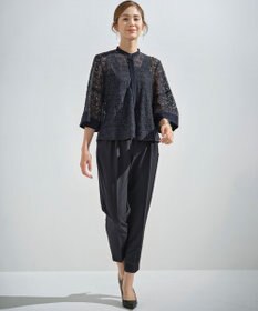 組曲 ライトダブルクロス テーパードパンツ