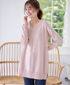 Tiaclasse 【安田美沙子さん着用・選べる2type・洗える】もちニットチュニック