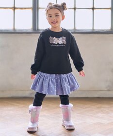 ANY KIDS なかよしサガラ刺繍 裏シャギー トレーナー