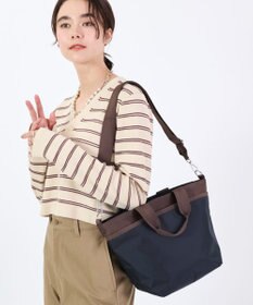 LeSportsac BUCKET TOTE/ディープシー/ダークチョコレート