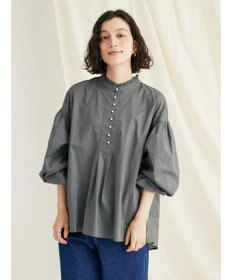 CRAFT STANDARD BOUTIQUE パールボタンピコフリルブラウス