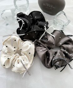 WEGO Lリボンドットシュシュ